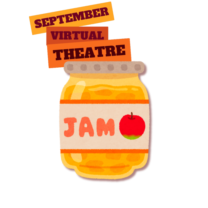 Logo showing a jar of apple jam with the words September Virtual Theatre